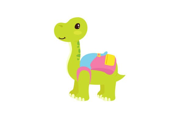 Baby Dinosaur with Backpack Crafts