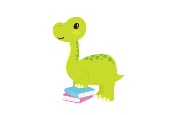 Baby Dinosaur with Books Crafts for School Amp