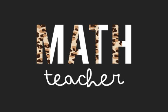 Math Teacher Leopard Sublimation T-shirt Graphics
