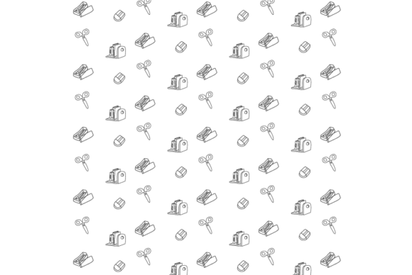School Pattern Icon Design Background