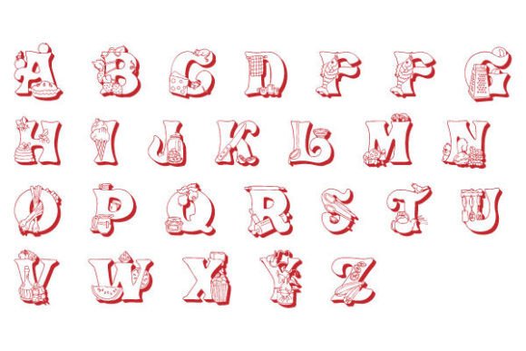 School TM Coloring Letter Pack for Kids