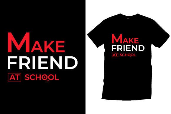 School Typography T-Shirt Design Vector
