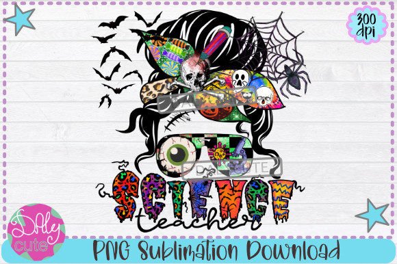 Teacher Halloween Sublimation, Science Graphics