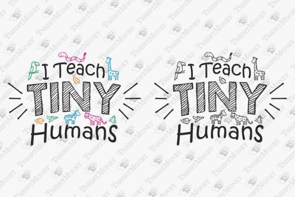 Teacher of Tiny Humans School Graphics