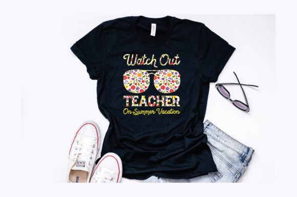Teacher on Summer Vacation Design Graphics