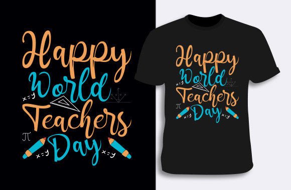 Teacher T-shirt Design 8: Graphics & T-Shirt Designs
