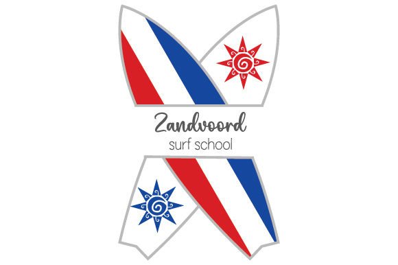 Zandvoort Surf Logo: A Crafts-Friendly Graphic Design Asset for School Amp Projects